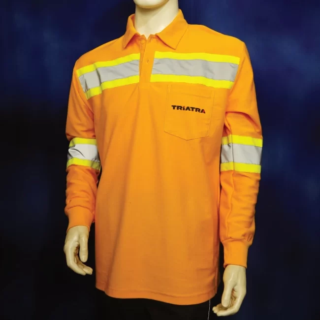 polo patria long sleeve in yellow b